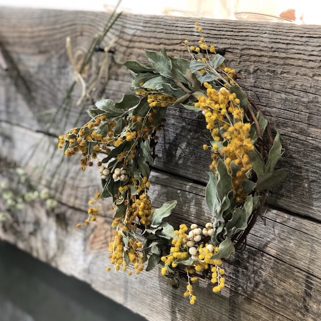 Mimosa ミモザとユーカリのリース Pousse Mimosa ミモザとユーカリのリース Pousse